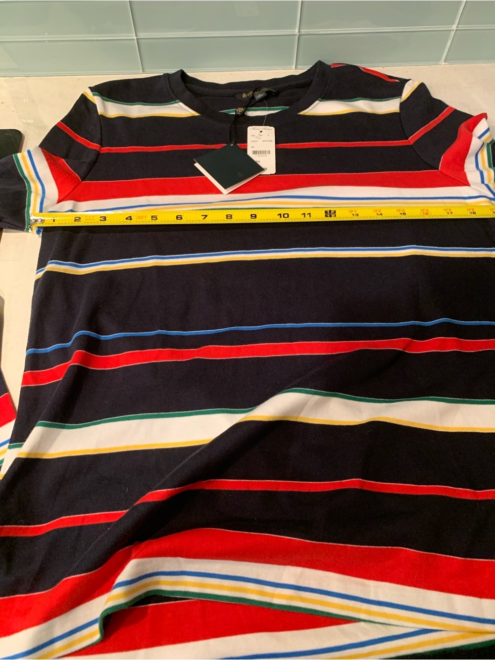 Brooks Brothers Woman Multi-Stripe Supima Pullover Sweater NWT L retail $88 - Picture 8 of 11